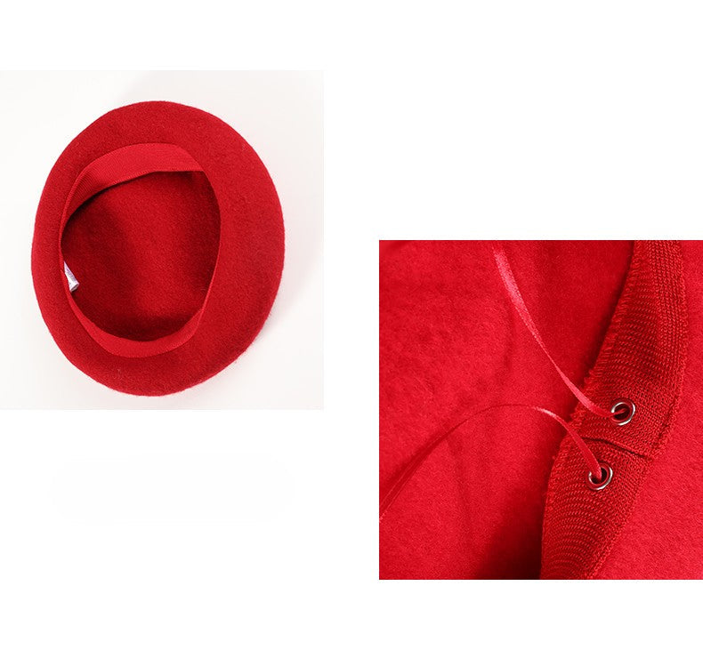 Kids Beret Hat Winter Warm Fashion Cap