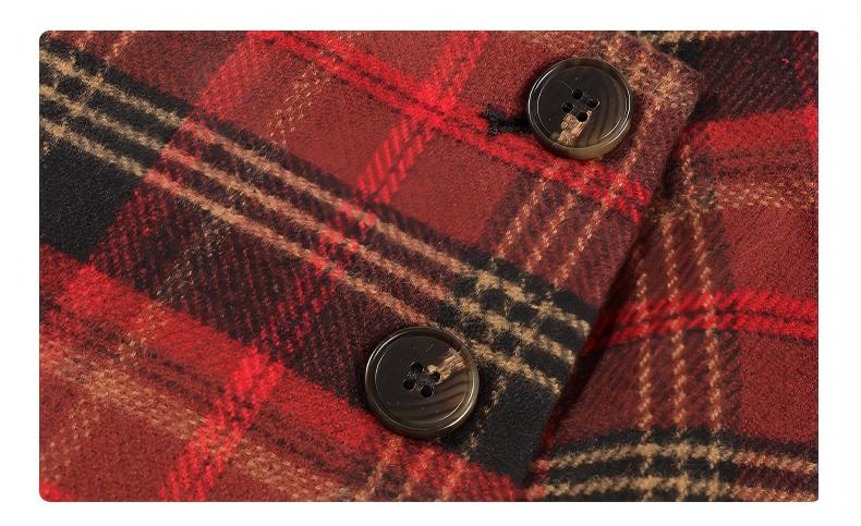 Kids Red Plaid Pleated Skort for School and Everyday Wear