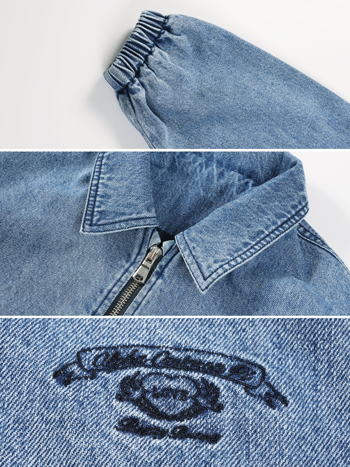 Vintage Denim Jacket for Kids - Retro Zip-Up Outerwear