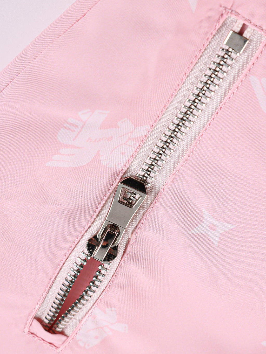 Girls Pink Windbreaker Jacket with Hood and Zip