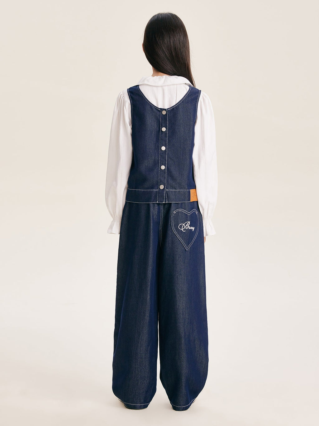 Girls' Denim Set - Stylish Casual Outfit for Kids