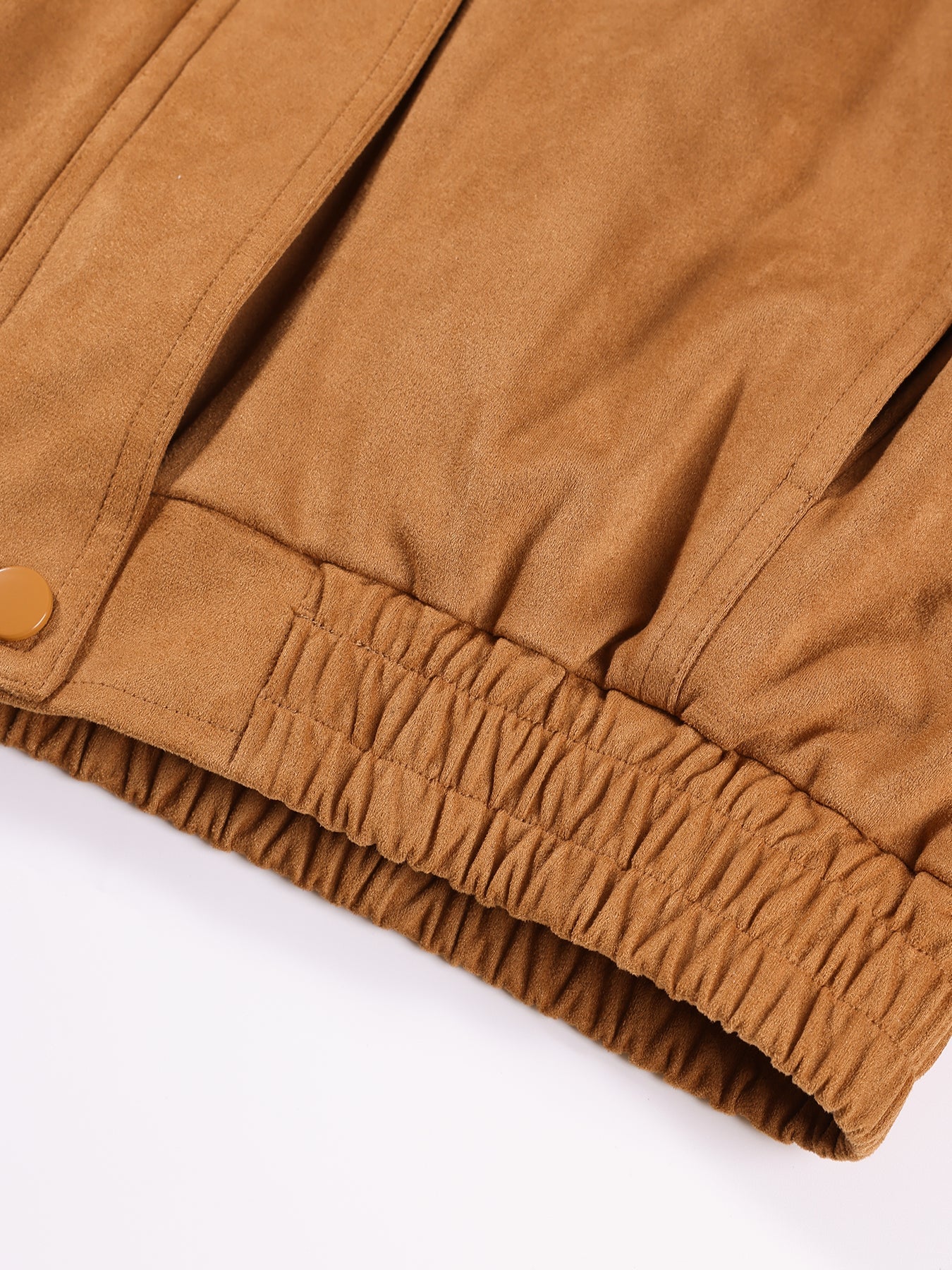 Girls Casual Drop Shoulder Jacket with Front Zip