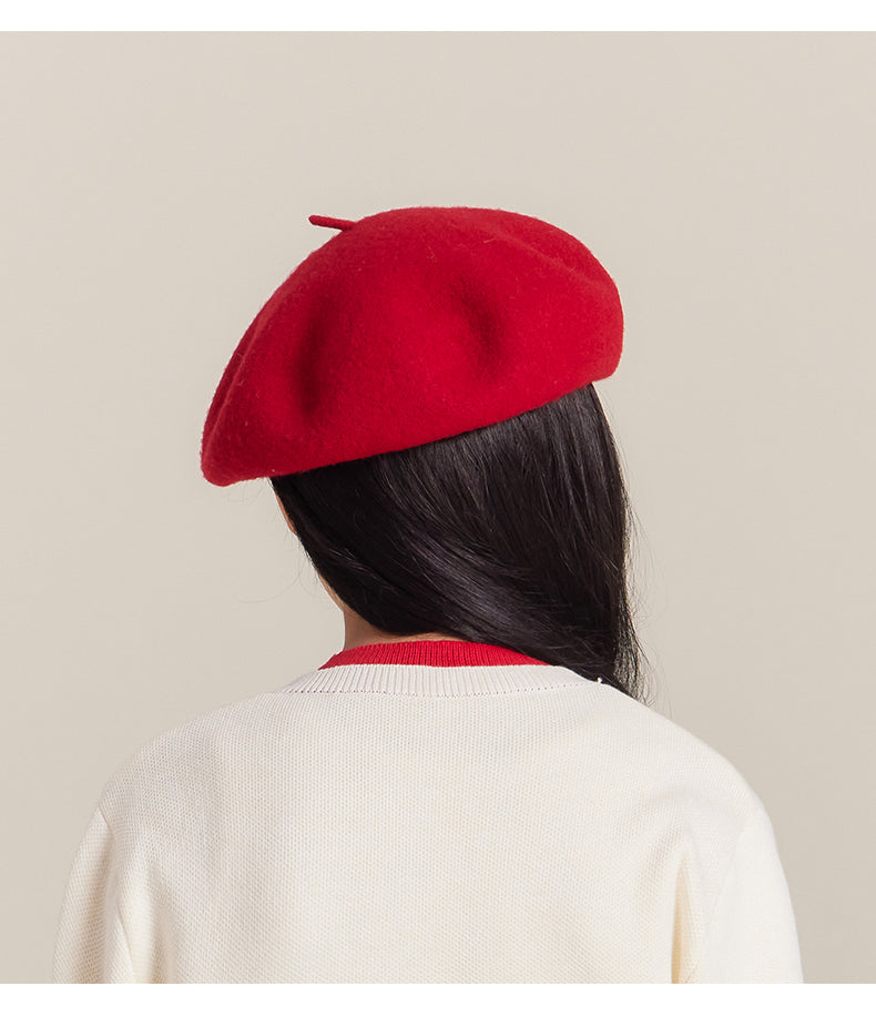 Kids Beret Hat Winter Warm Fashion Cap