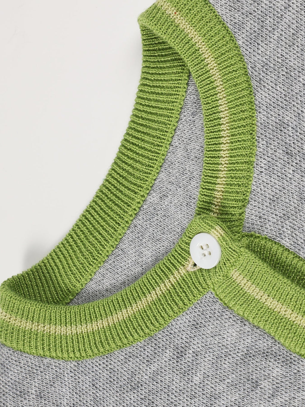 Girls Knit Cardigan Sweater with Apple Embroidery