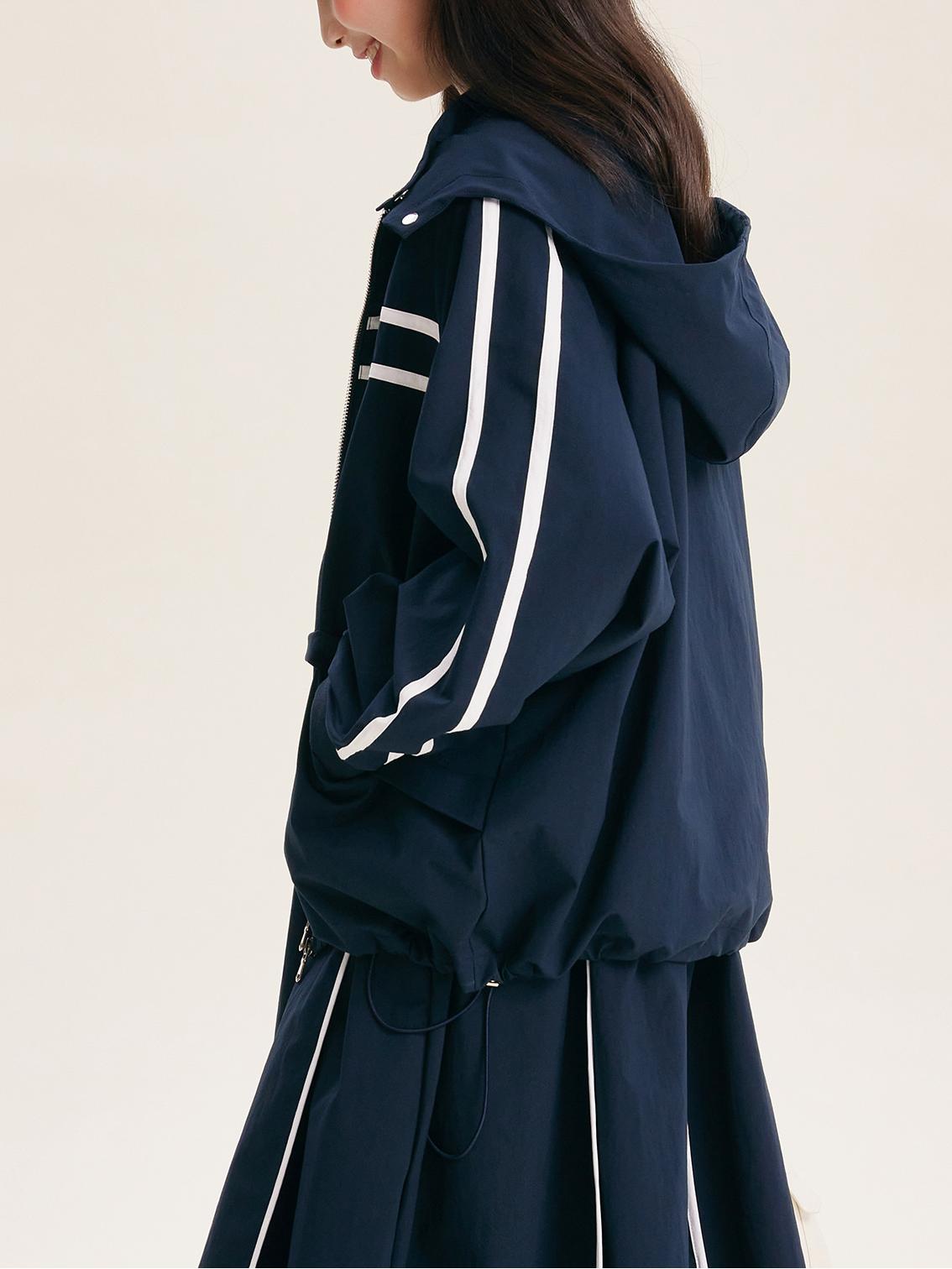 Stylish Hooded Zip-Up Jacket for Girls