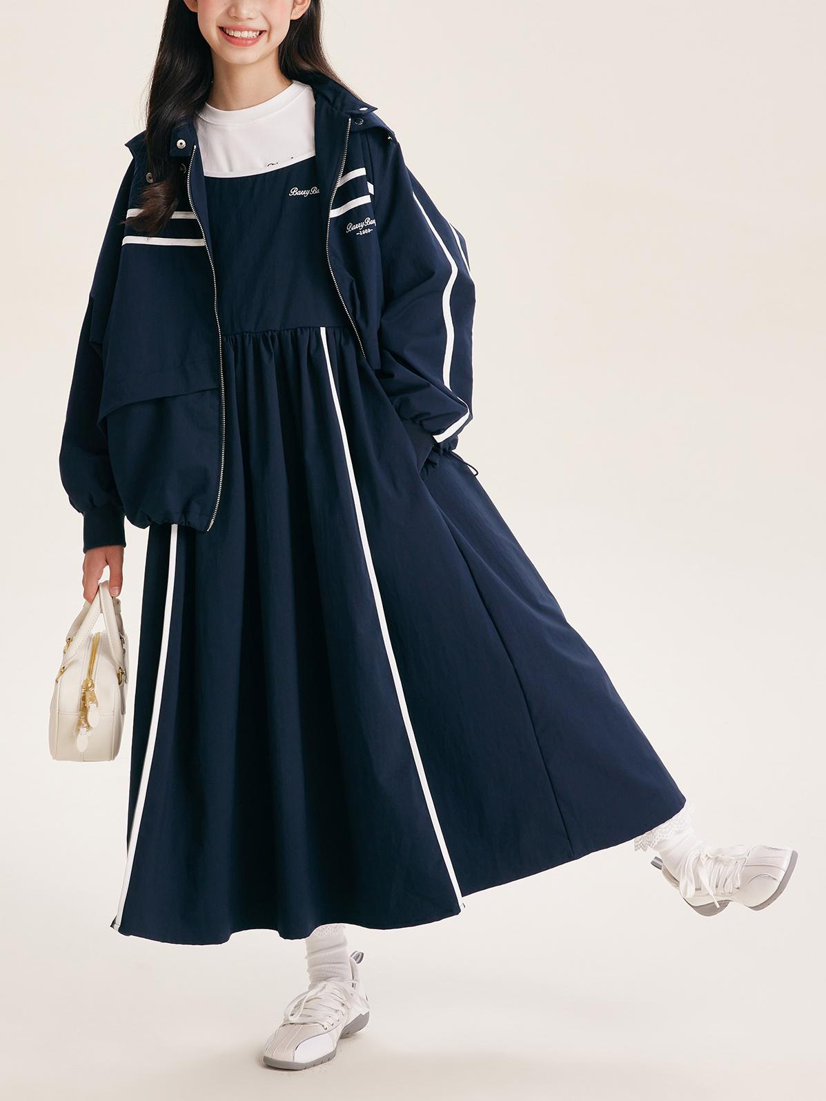 Stylish Hooded Zip-Up Jacket for Girls