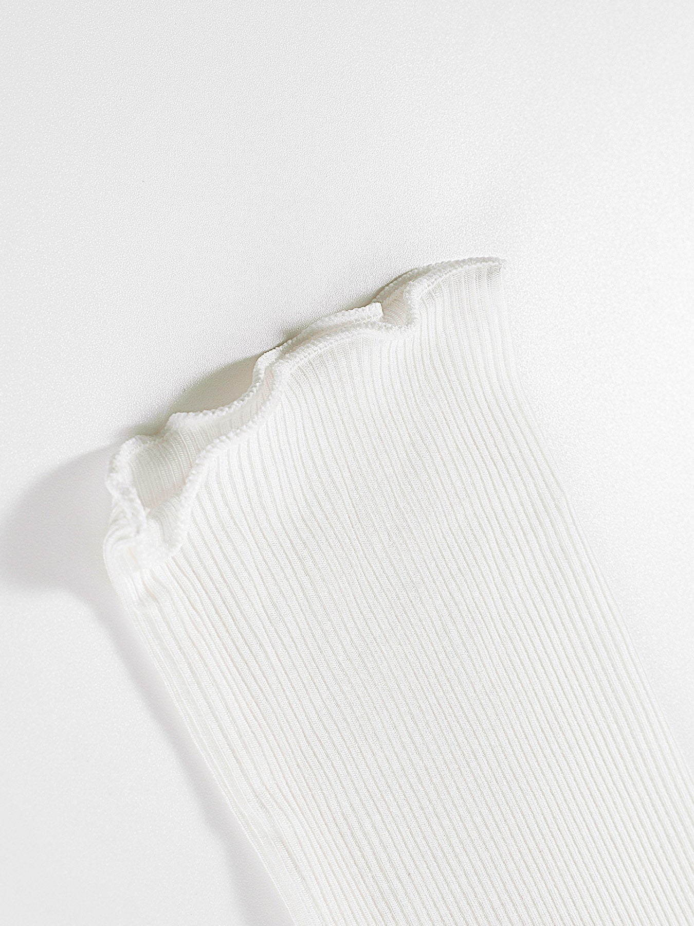 Ribbed Mock Neck Graphic T-Shirt for Girls – Casual & Trendy