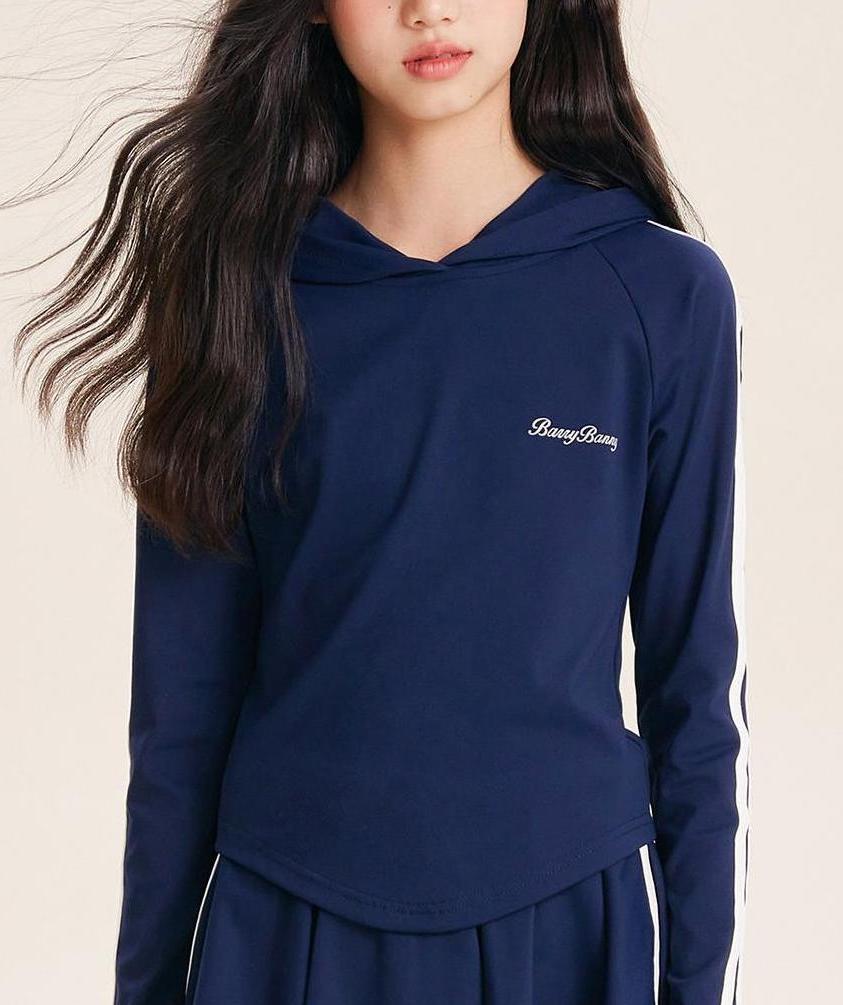 Stylish Hooded Athletic Set for Girls – Flared Skirt & Pants Set