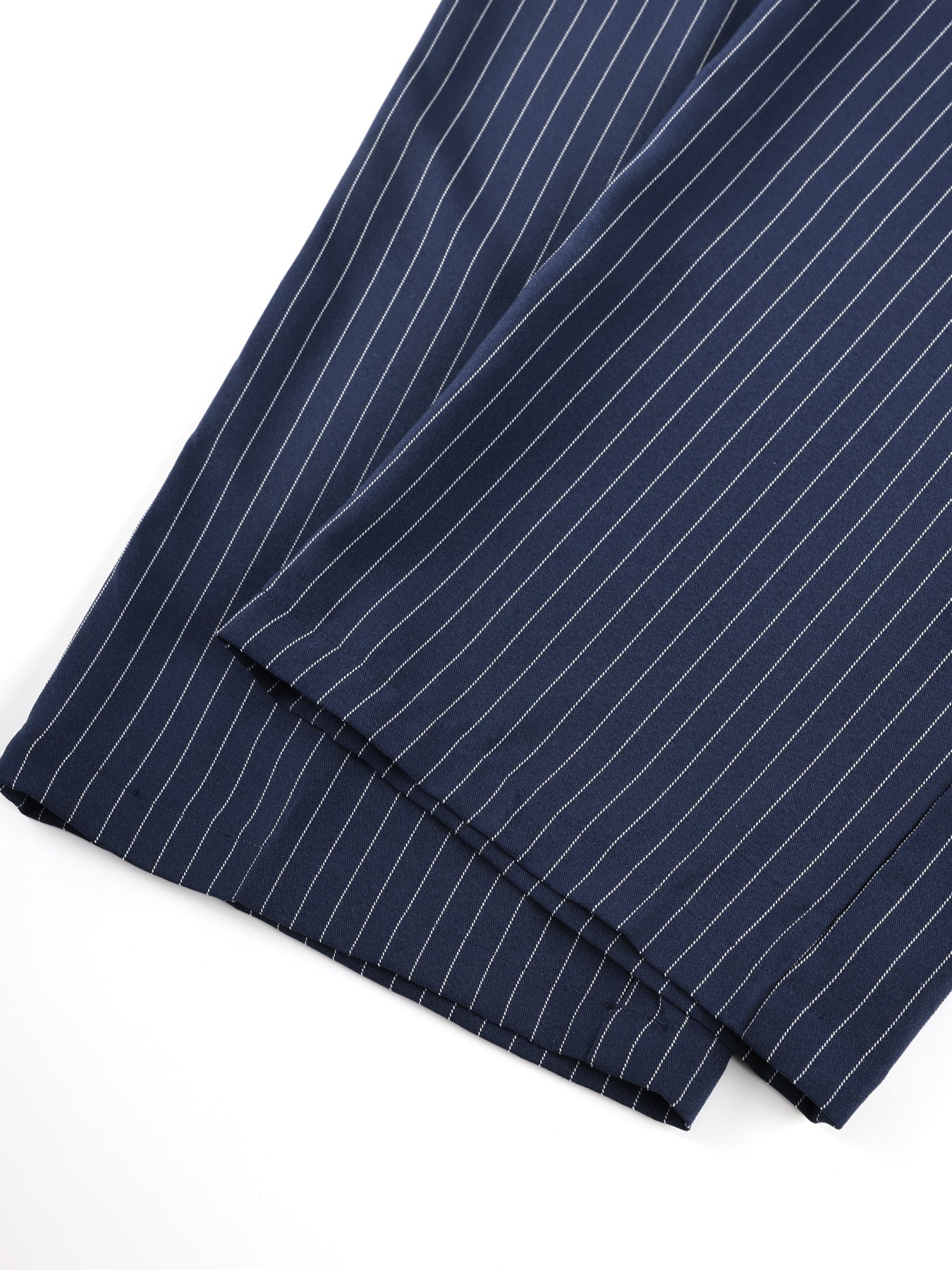 Kids Pinstripe Wide Leg Pants Elastic Waist
