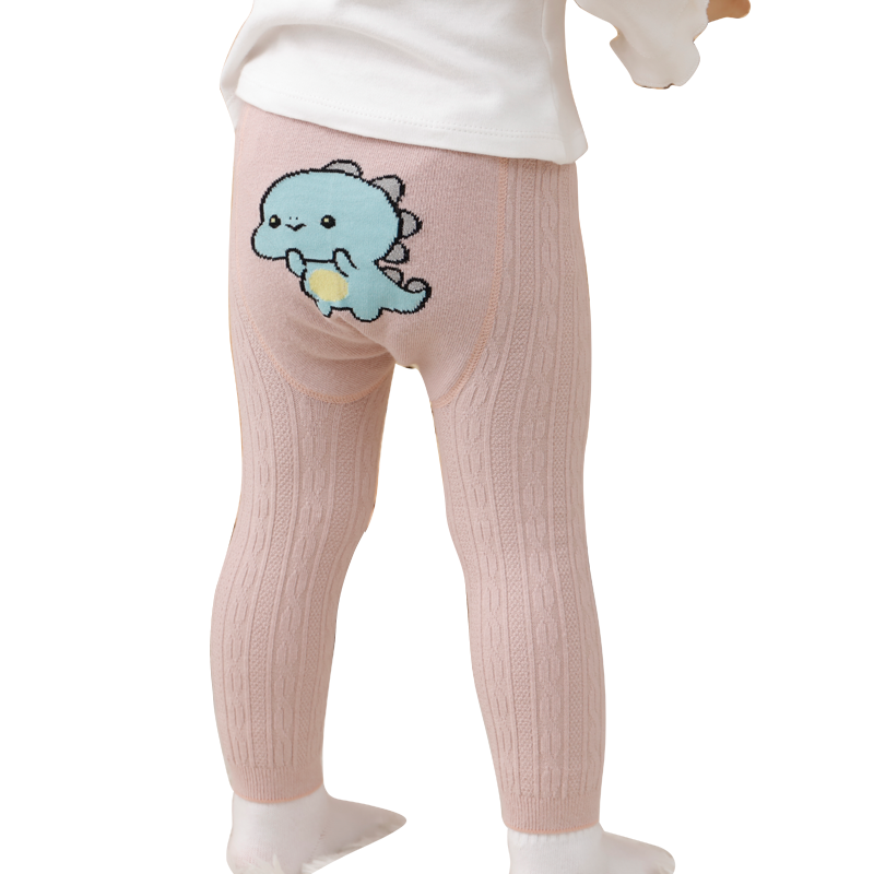 Toddler Cartoon Warm Fleece Lined Winter Leggings Pants