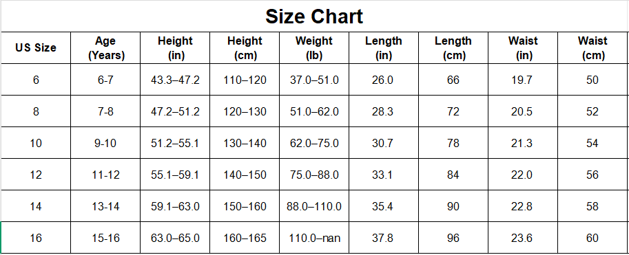 High-Waisted Kids Leggings