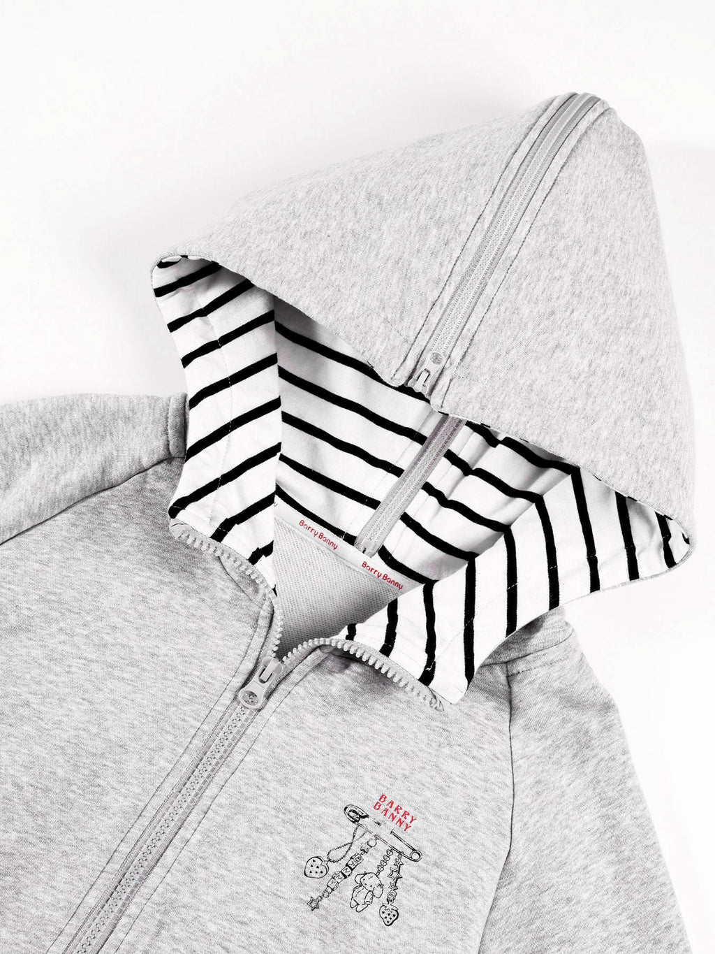 Girls Grey Hoodie Jacket and Faux Layered Skirt Pants Set