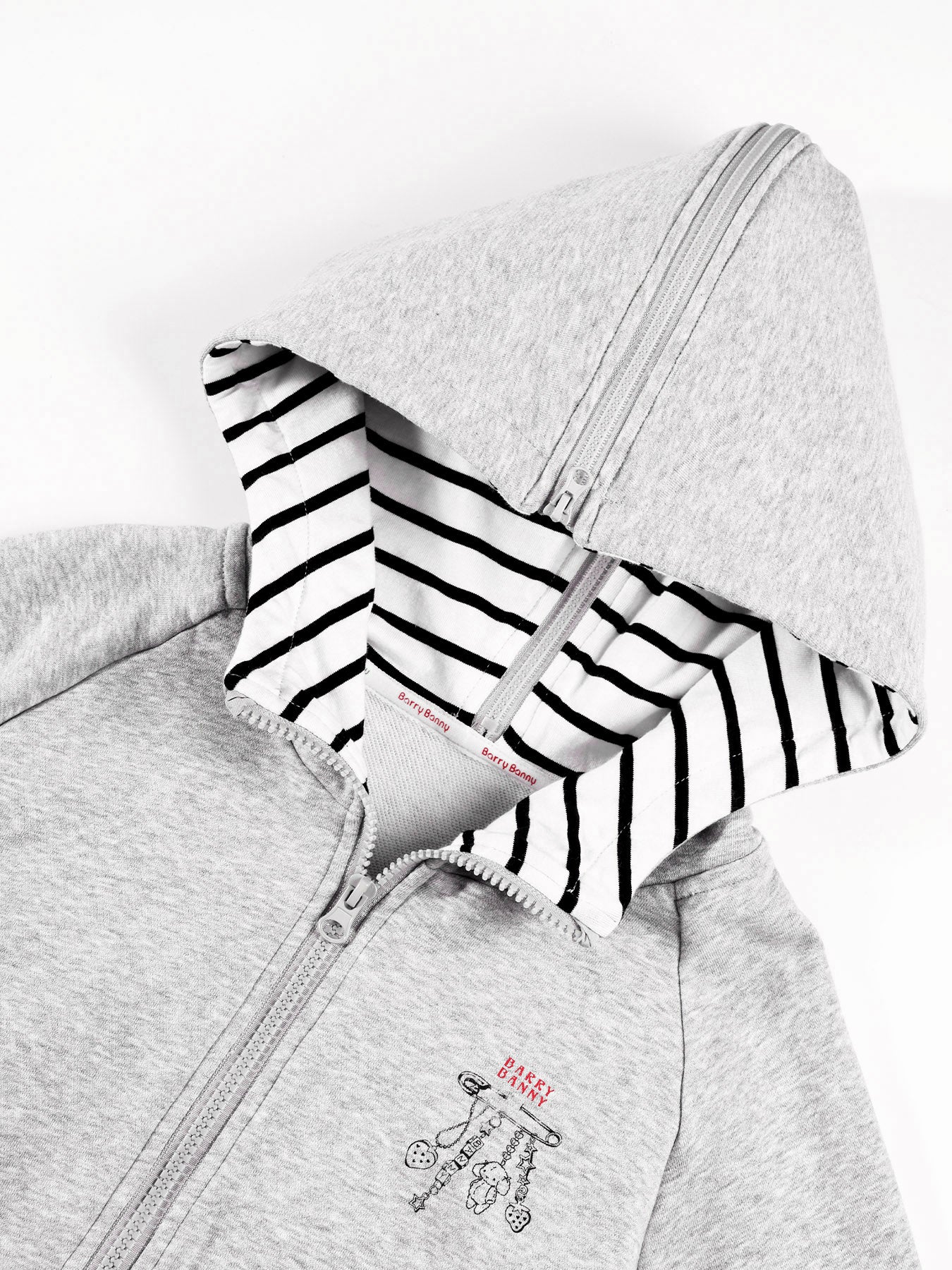 Girls Grey Hoodie Jacket and Faux Layered Skirt Pants Set
