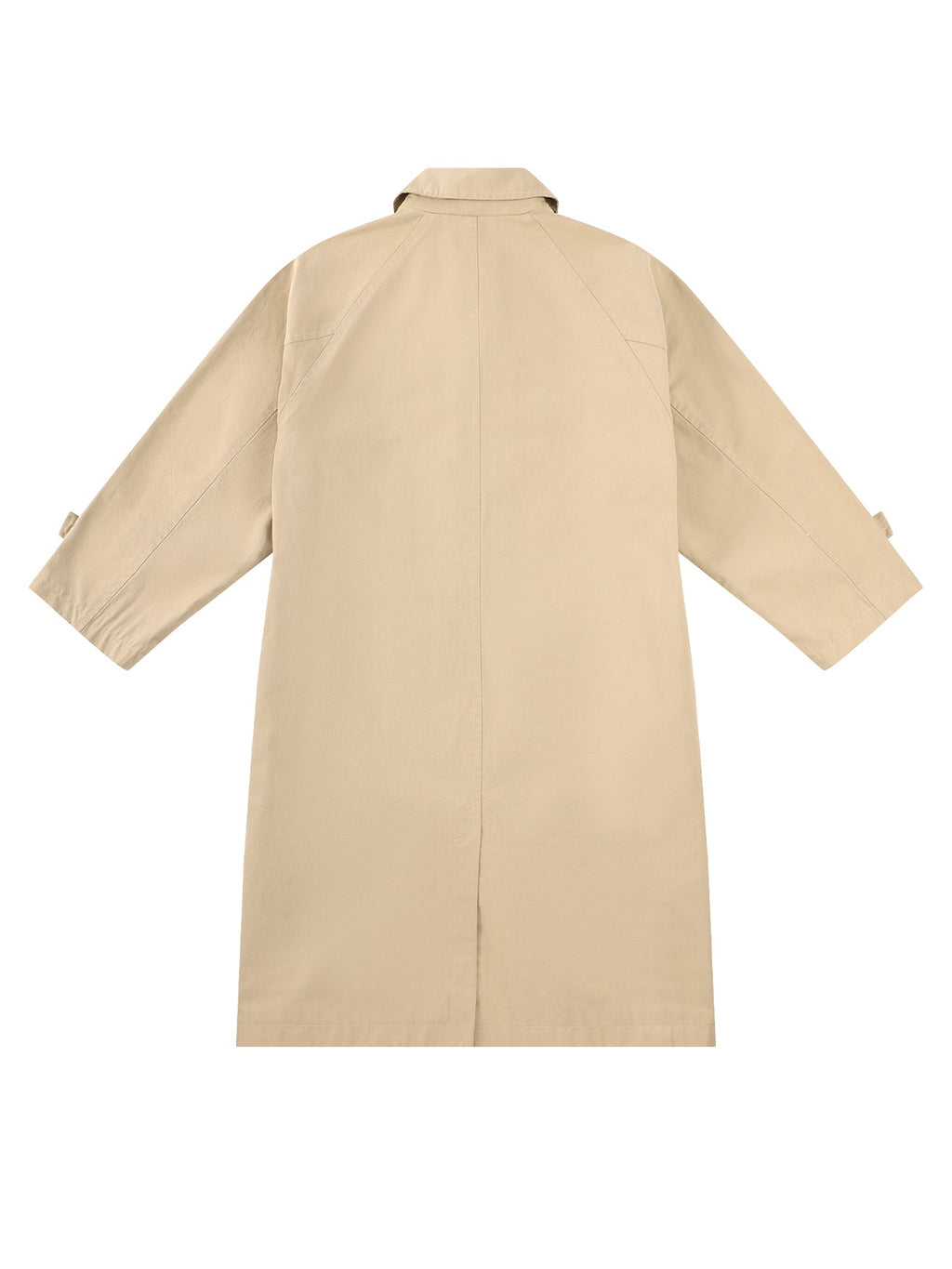 Girls Oversized Trench Coat in Neutral Maillard Style
