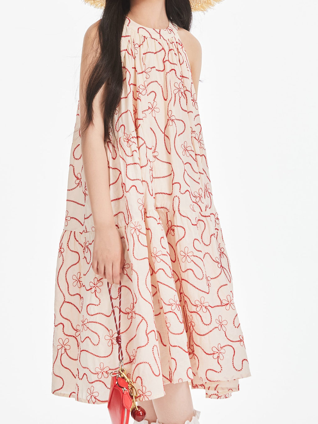 Girls Sleeveless Summer Holiday Dress for Casual Vacation
