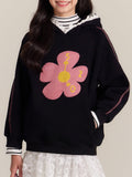 Girls Hooded Sweatshirt Loose Casual Pullover Top