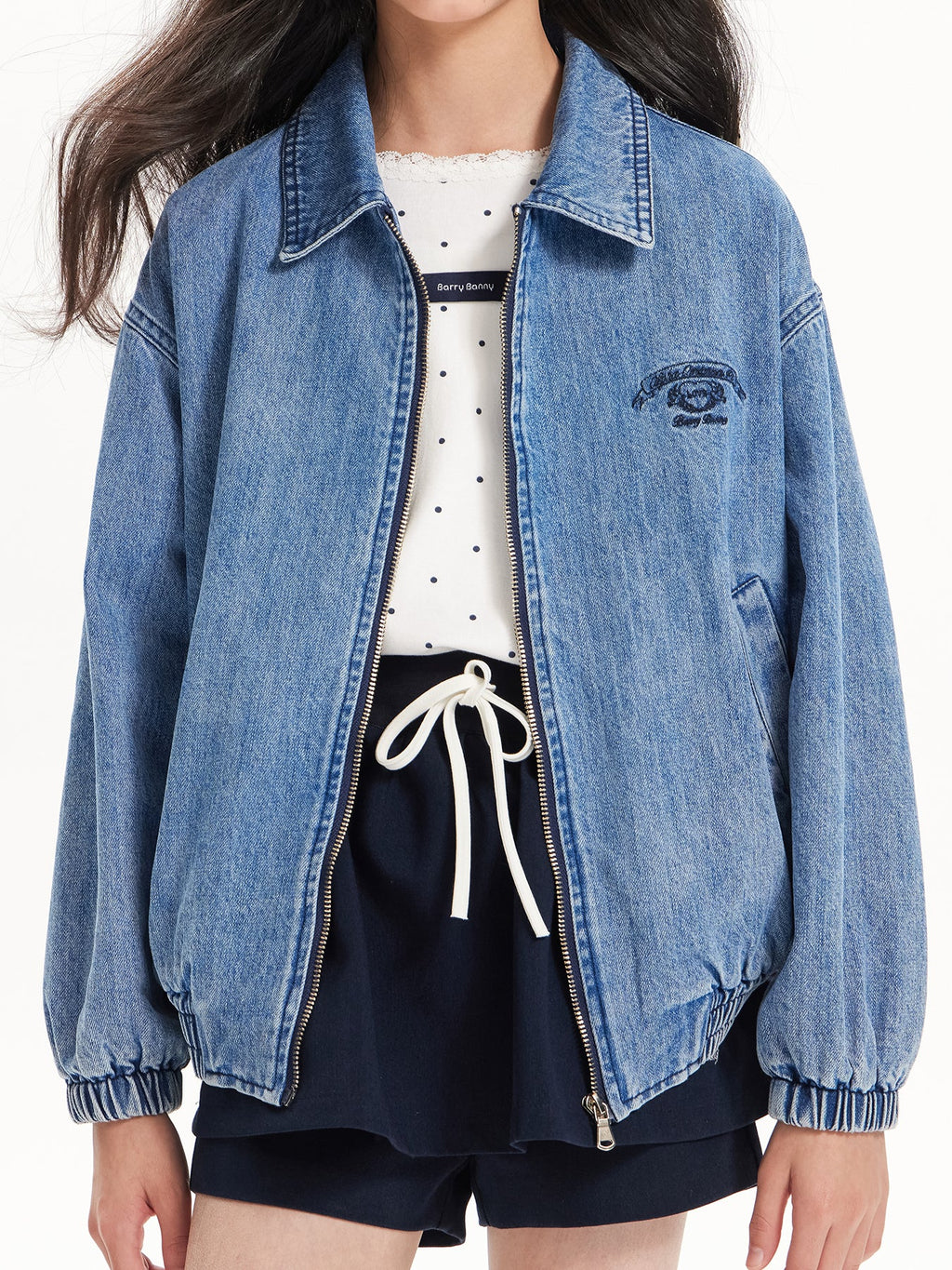 Vintage Denim Jacket for Kids - Retro Zip-Up Outerwear