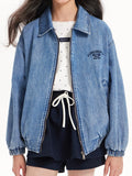 Vintage Denim Jacket for Kids - Retro Zip-Up Outerwear