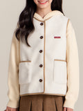 Girls Button Front Vest with Pockets