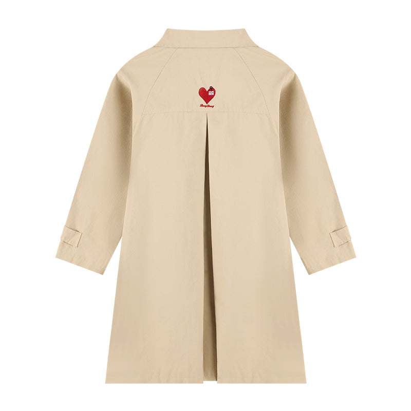 Trendy Kids’ Trench Coat with Classic Collar