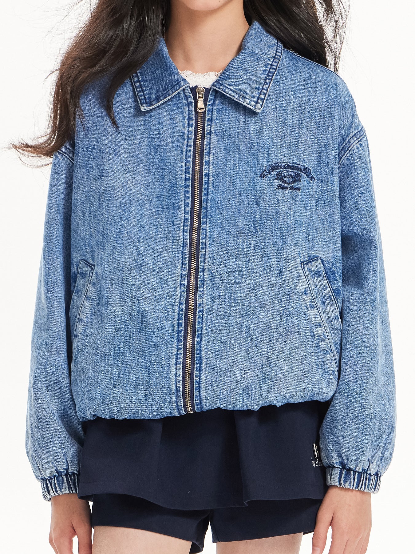 Vintage Denim Jacket for Kids - Retro Zip-Up Outerwear