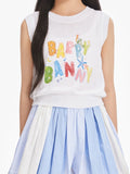 Girls Summer Colorful Knit Sleeveless Tank Top Tee