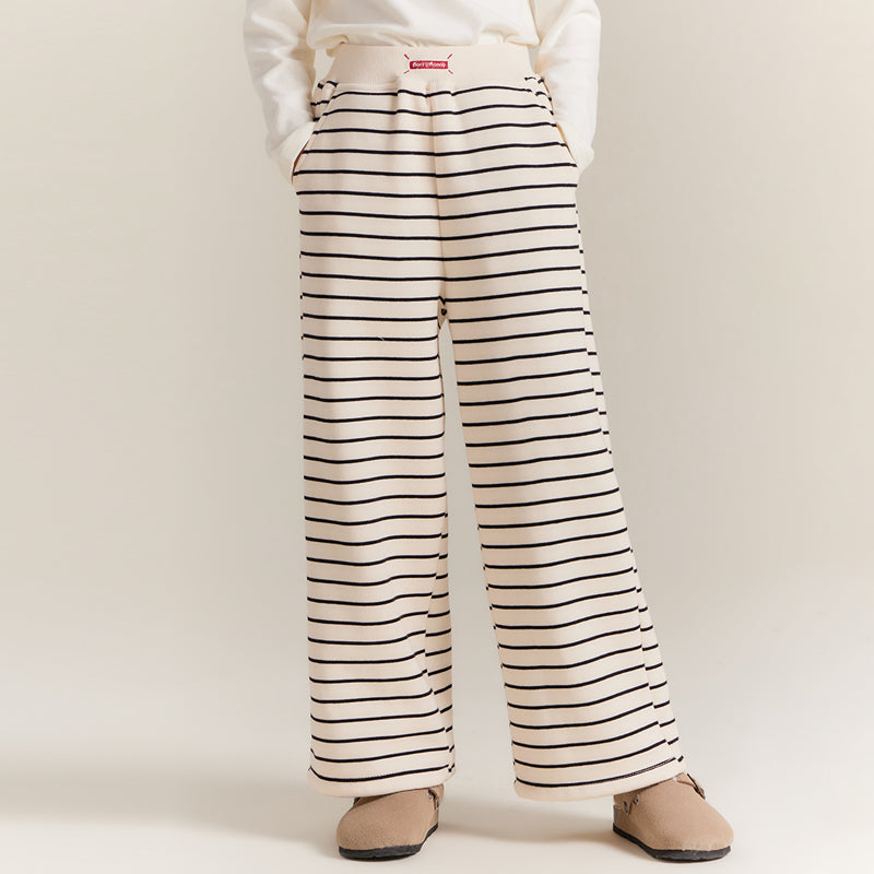 Kids Striped Hoodie and Pants Set, Cozy Fall Winter Outfit
