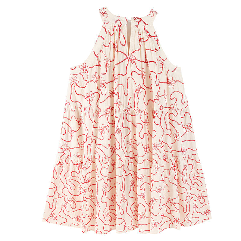 Girls Sleeveless Summer Holiday Dress for Casual Vacation