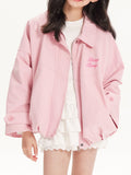 Girls Pink Princess Style Jacket Casual Shirt Coat