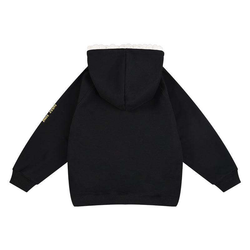 Girls Hooded Sweatshirt Loose Casual Pullover Top