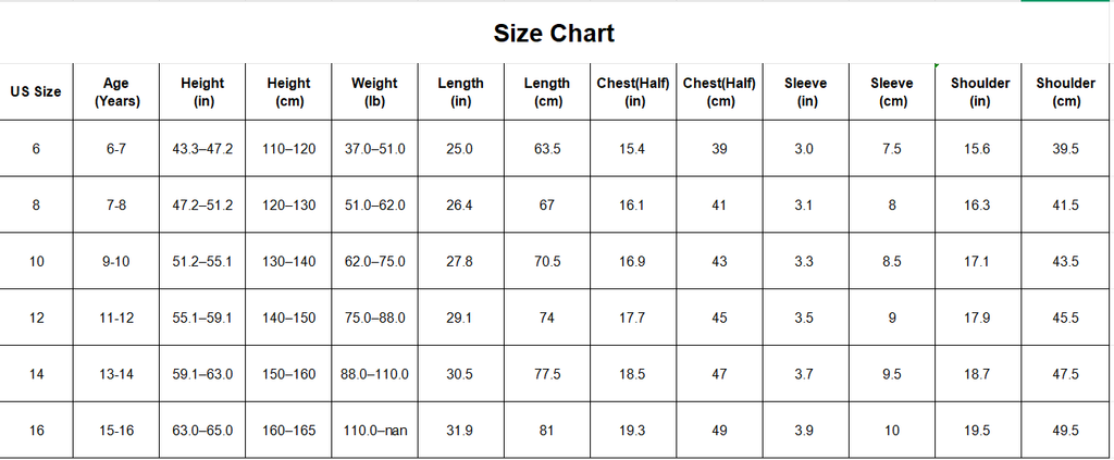 Girls Summer School Style Short Sleeve Casual Dress