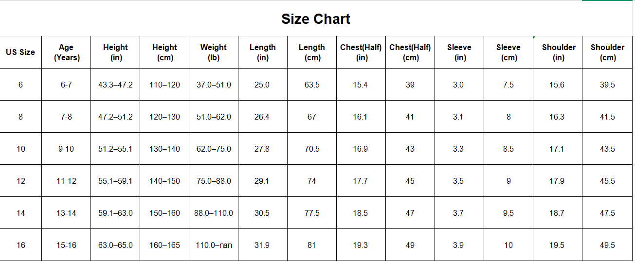 Girls Summer School Style Short Sleeve Casual Dress