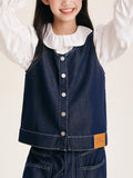 Girls' Denim Set - Stylish Casual Outfit for Kids