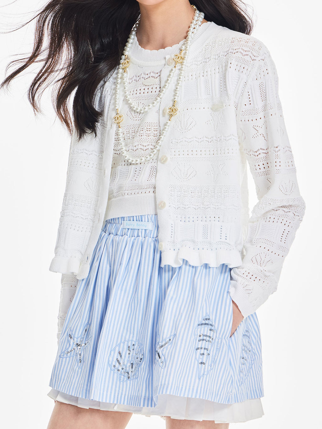 Girls Summer Knit Cardigan Sun Protection Cover Up