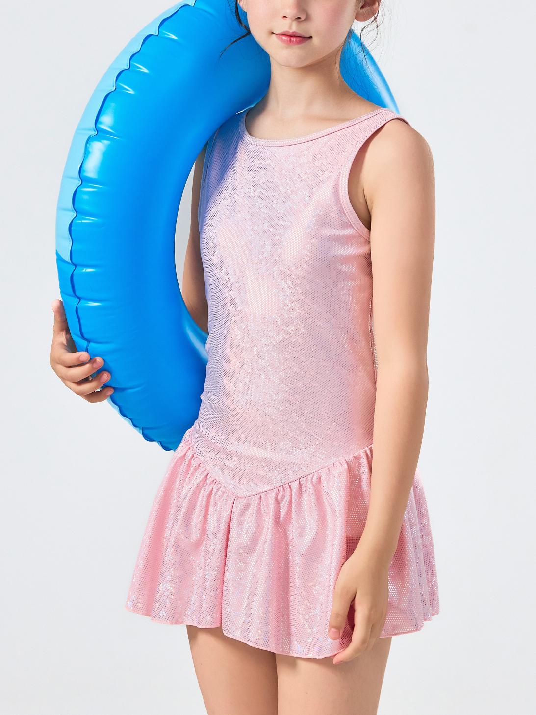 Girls One Piece Swimsuit Breathable Stretch Swimwear