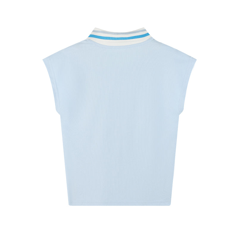 Kids Summer Polo Shirt Short Sleeve Solid Casual Top