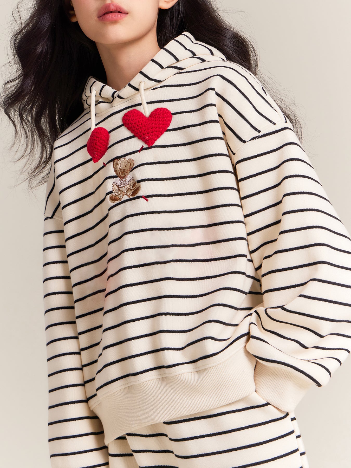 Kids Striped Hoodie and Pants Set, Cozy Fall Winter Outfit