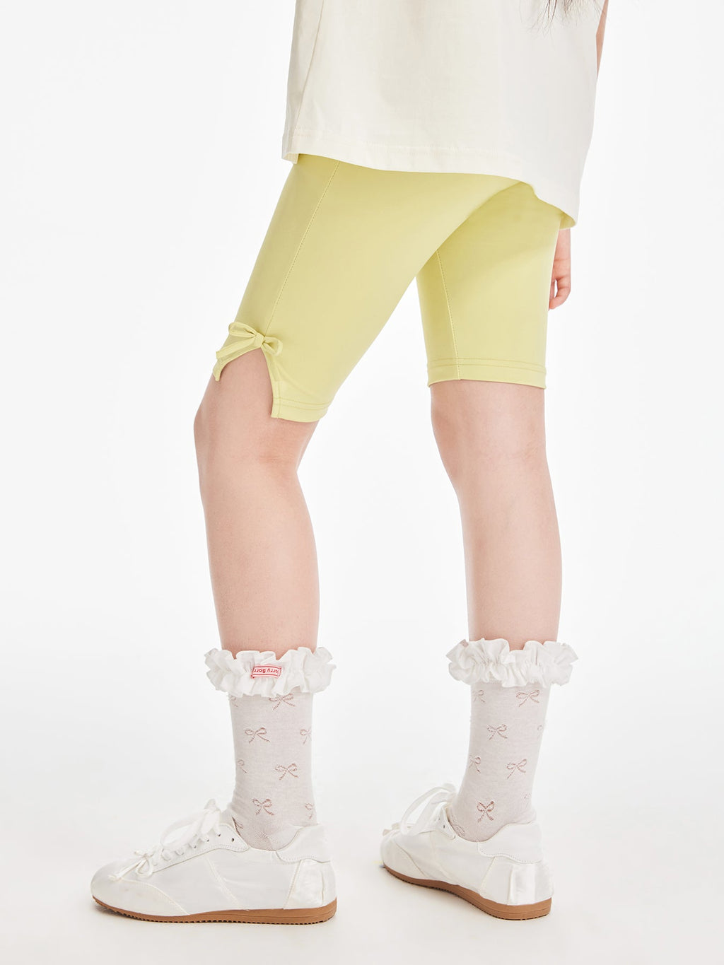 Girls Summer Yoga Shorts Soft Stretch Biker Pants