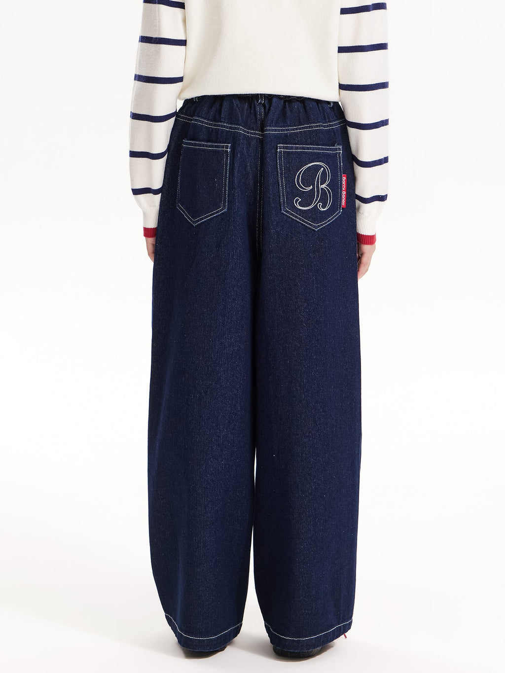 Girls High-Waist Slim Fit Soft Denim Pants