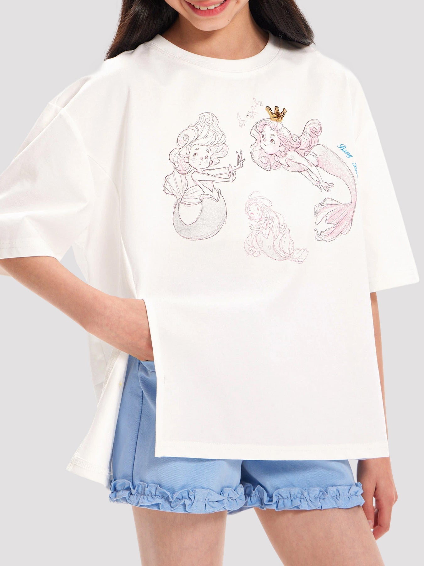 Kids Cartoon Graphic Short Sleeve T-Shirt Summer Top