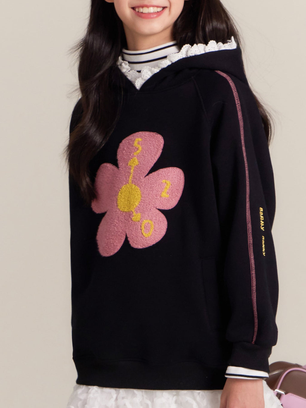 Girls Hooded Sweatshirt Loose Casual Pullover Top