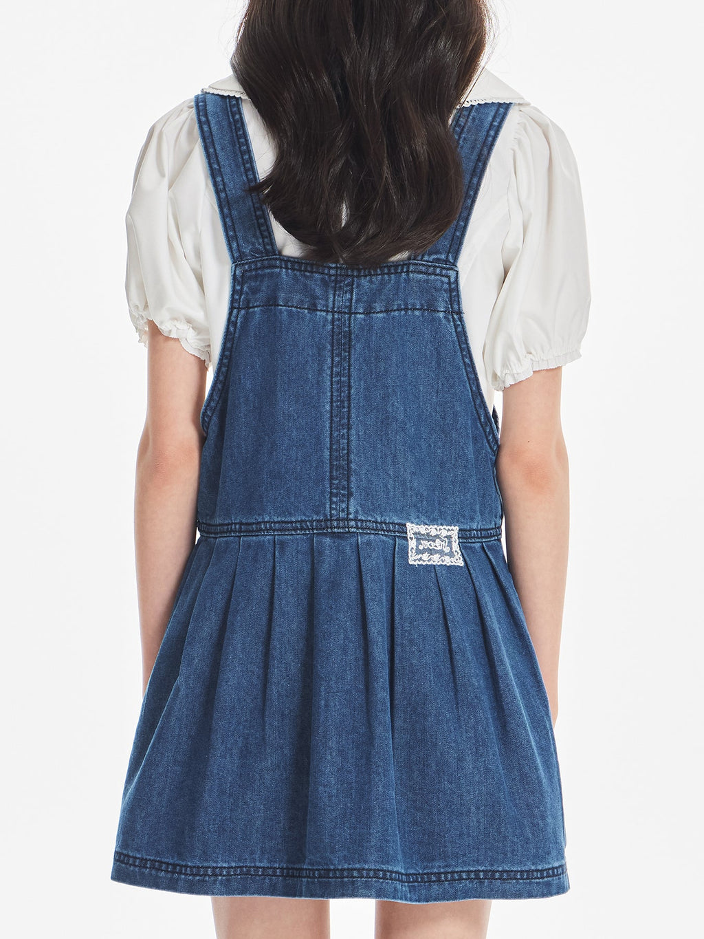 Girls Classic Denim Overall Dress Casual Outfit