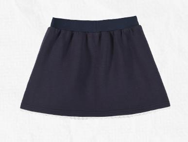 Girls Sport Skirt with Embroidered Logo and Stripe Design