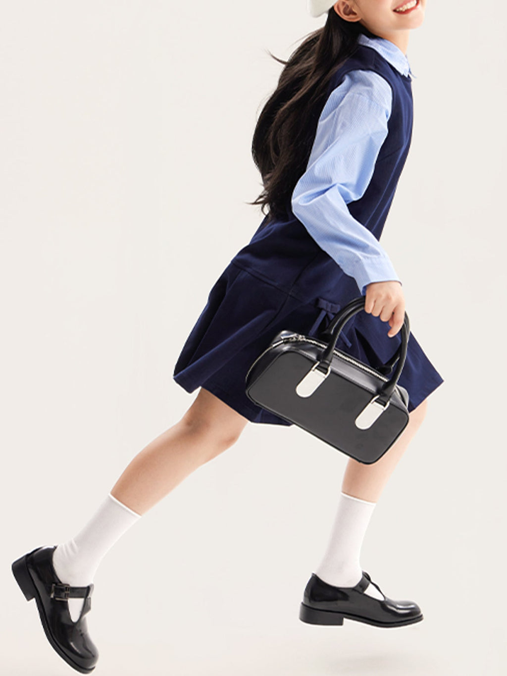 Sleeveless A-Line Dress with Bow Detail for Girls