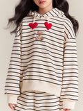 Kids Striped Hoodie and Pants Set, Cozy Fall Winter Outfit