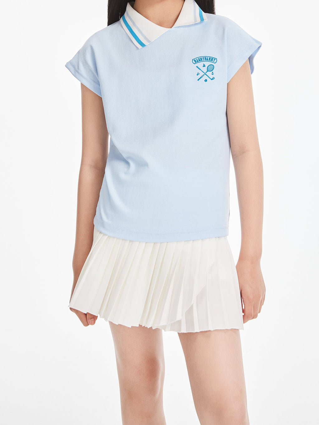 Kids Summer Polo Shirt Short Sleeve Solid Casual Top