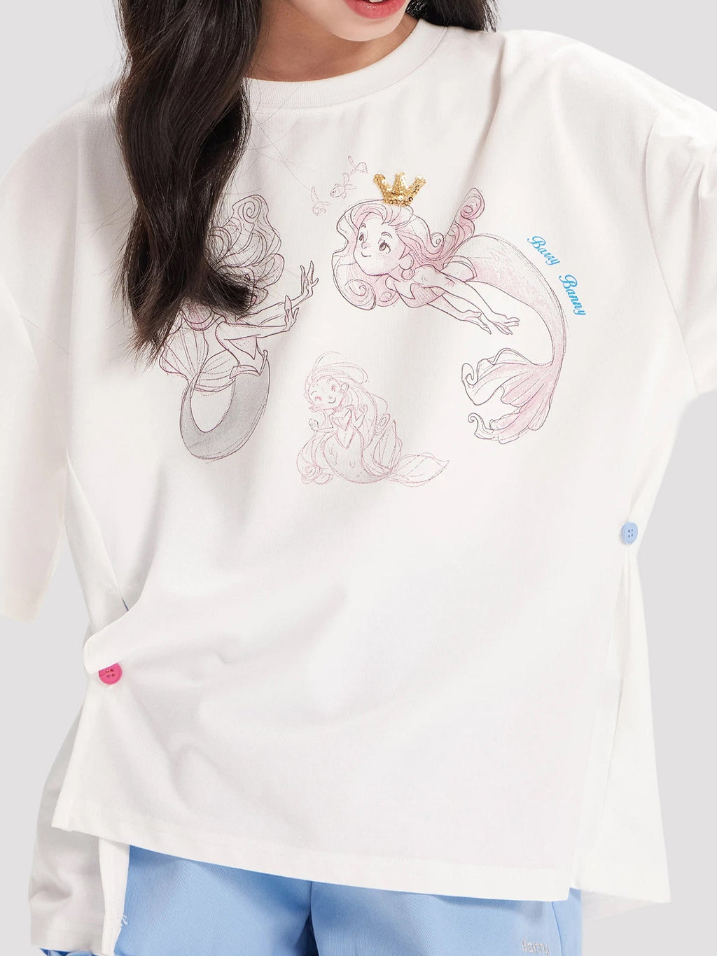 Kids Cartoon Graphic Short Sleeve T-Shirt Summer Top