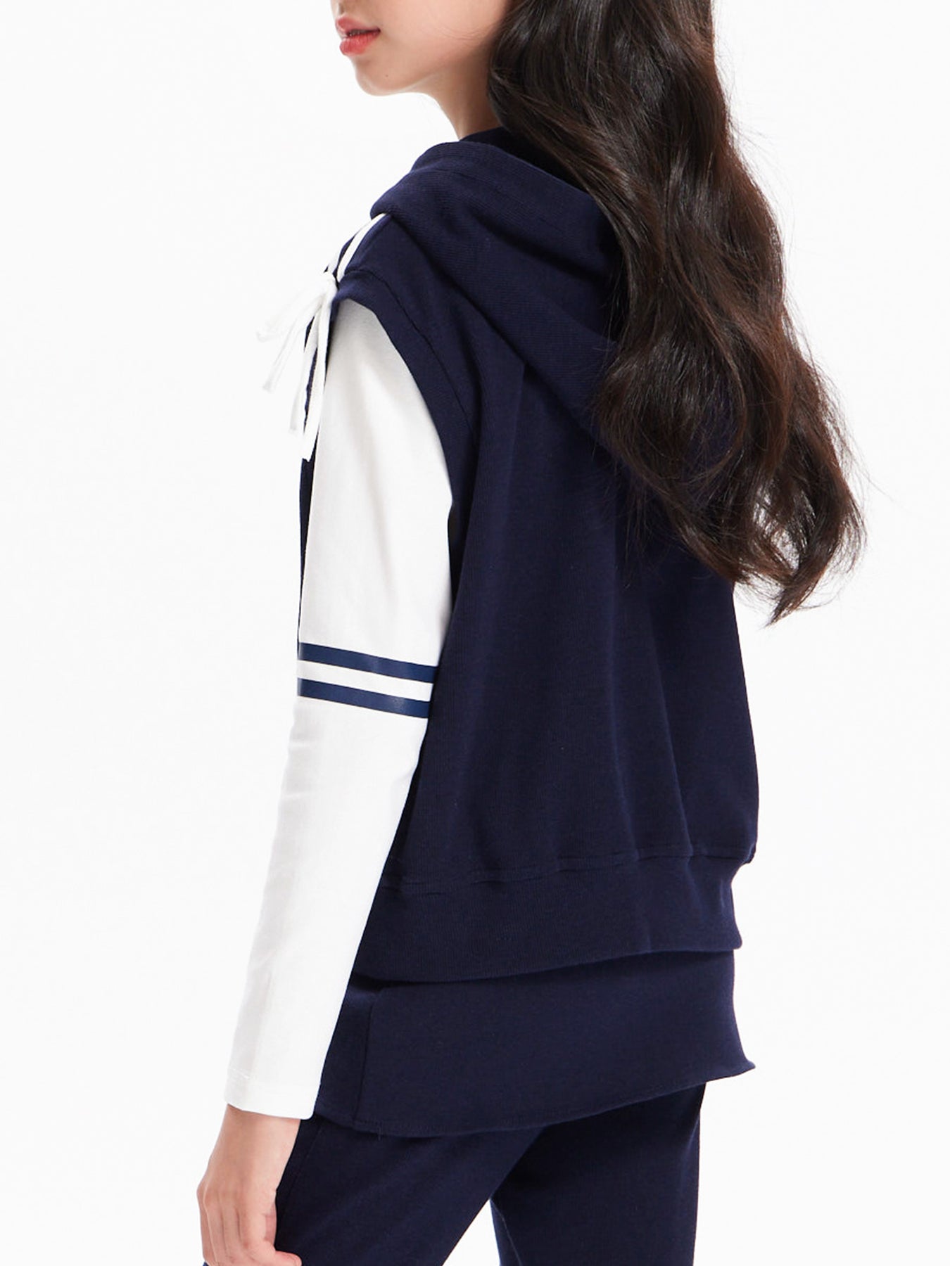 Kids  Sporty Sleeveless Zip Up Hoodie Vest