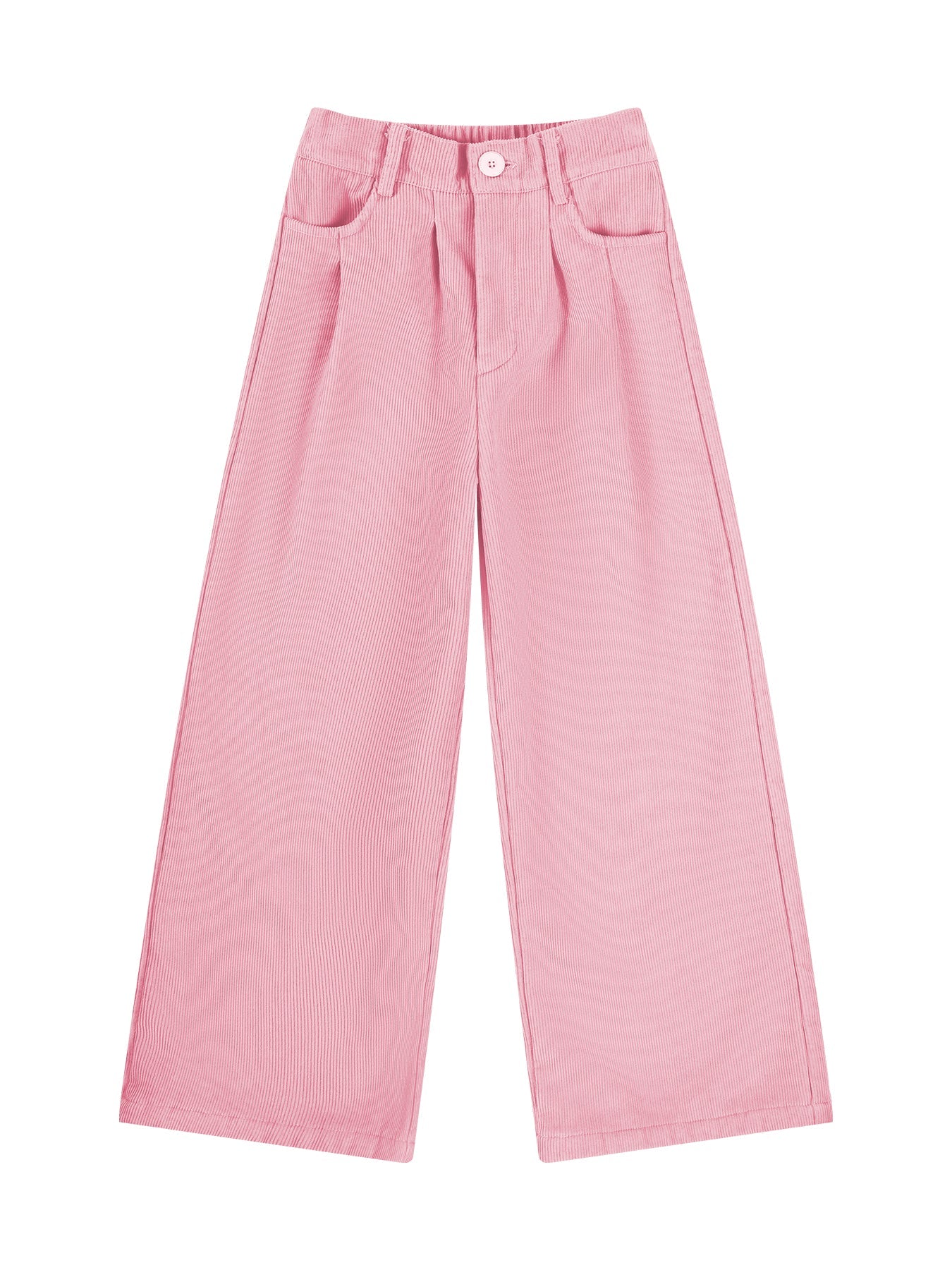 Girls Corduroy Wide Leg Pants Casual Spring Outfit
