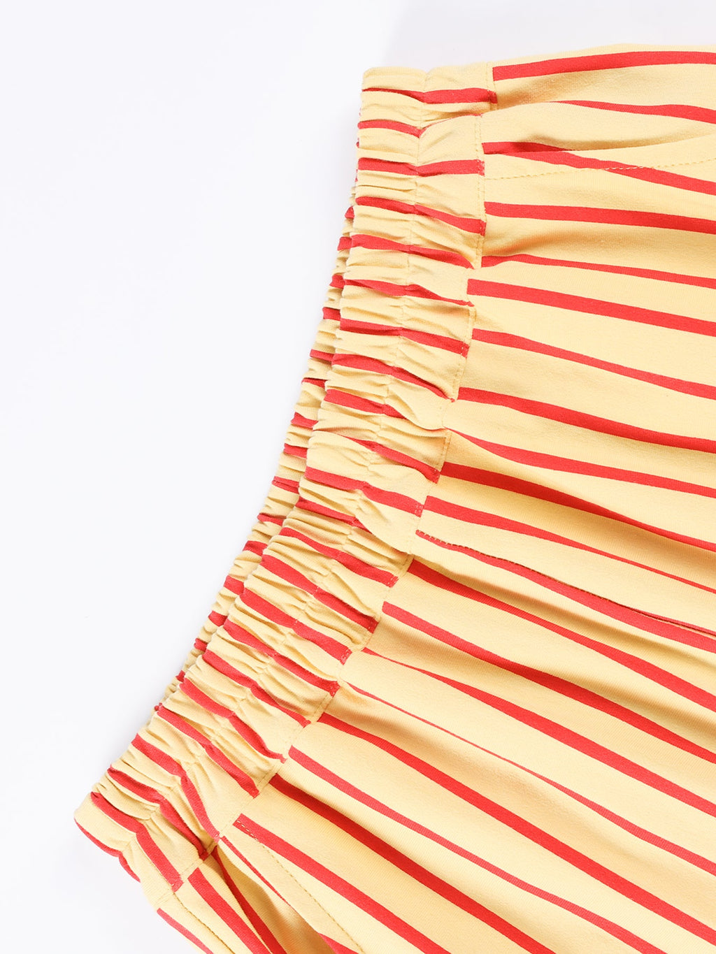 Girls Striped Wide Leg Pants with Elastic Waist